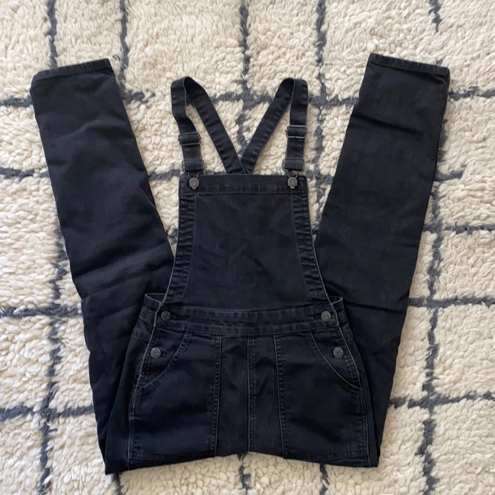Madewell Black Denim Overalls - Size Small